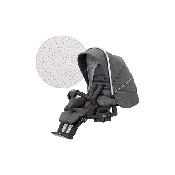 Универсальная коляска 2 в 1 Hartan VIP GTS Grey Hearts (2326141400-1) - Pampik - 5