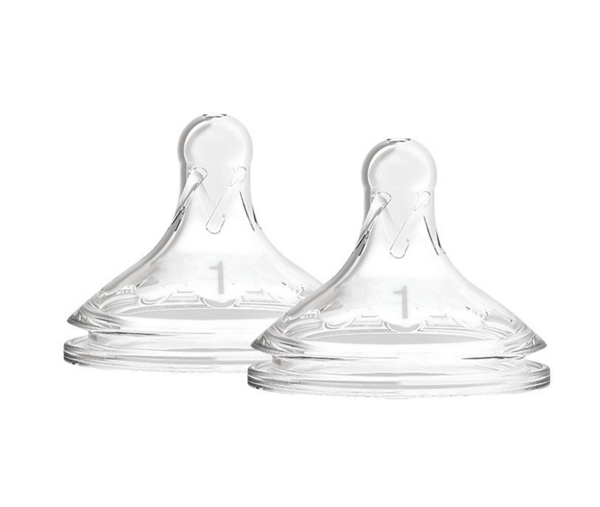 Соска для пляшечки з широкою шийкою Dr. Brown's Options+, 0+ міс., 2 шт. (WN1201-INTL) - Pampik