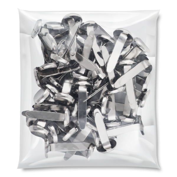 Набор пинов канцелярских Offtop, 50 шт., серебристый (853428) - Pampik