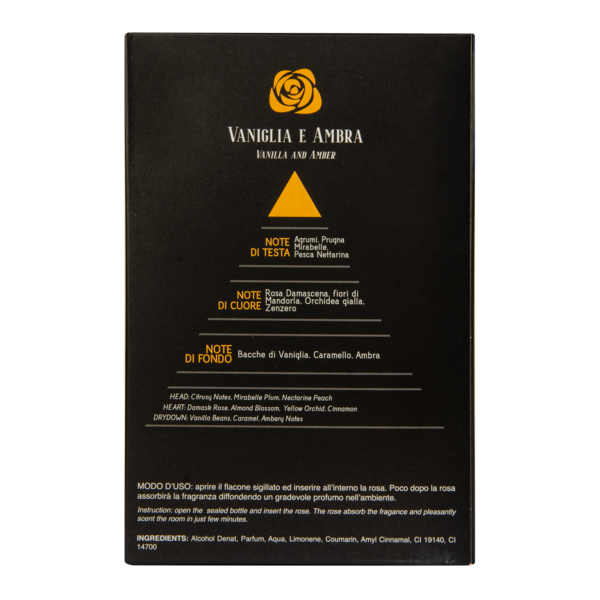 Аромадифузор Sweet Home Luxury Ваніль та бурштин з жовтою трояндою, 250 мл (SACLRYe250) - Pampik - 5