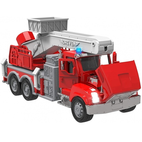 Машинка Driven Micro Пожарная машина с подъемным краном (WH1128Z) - Pampik