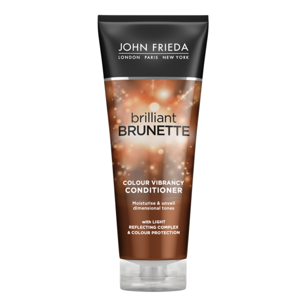 Кондиціонер John Frieda Brilliant Brunette, для захисту кольору темного волосся, 250 мл - Pampik