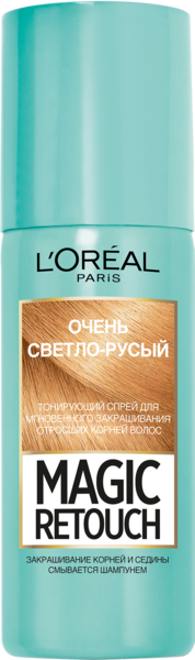 Тонуючий спрей для волосся L'Oreal Paris Magic Retouch, відтінок 09 (дуже світло-русявий), 75 мл - Pampik