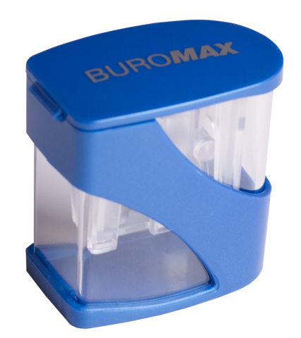 Точилка з контейнером Buromax Master Twist, синій (BM.4777-1) - Pampik