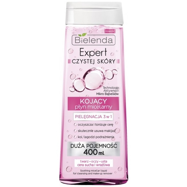 Корректирующая мицеллярная жидкость Bielenda Skin Clinic Professional 3 в 1, 400 мл - Pampik