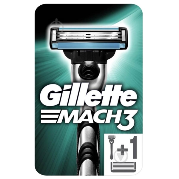 Бритва Gillette Mach3 з одним змінним картриджем (895885) - Pampik
