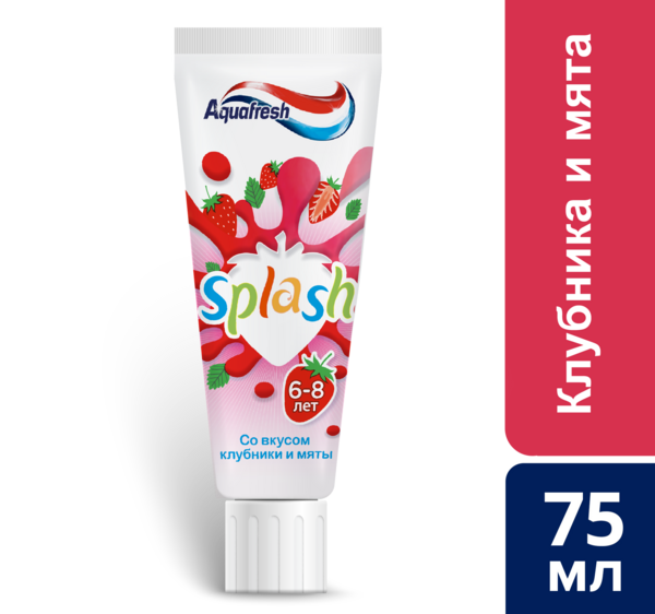 Детская зубная паста Aquafresh Splash, от 6 до 8 лет, 50 мл - Pampik - 4