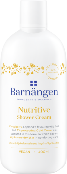Крем-гель для душа Barnangen Nutritive с морошкой для сухой и очень сухой кожи 400 мл - Pampik
