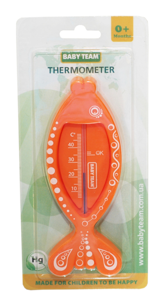 Термометр для воды Baby Team Рыбка, оранжевый (7301_оранж,рыбк) - Pampik - 2