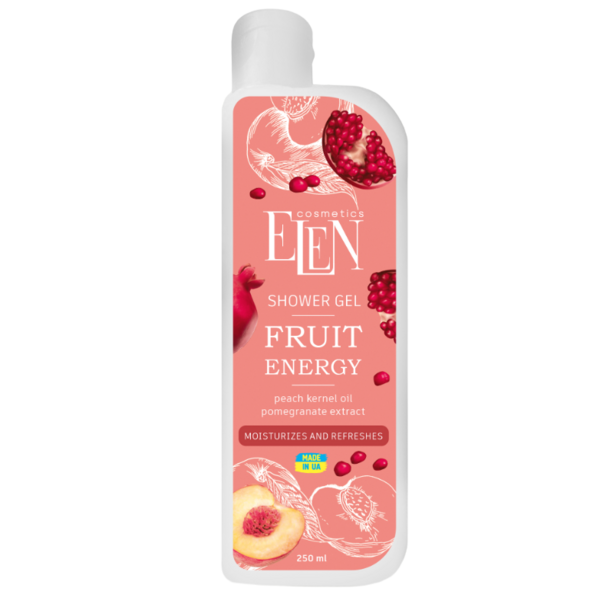 Гель для душу ELEN Cosmetics Fruit Energy, 250 мл - Pampik