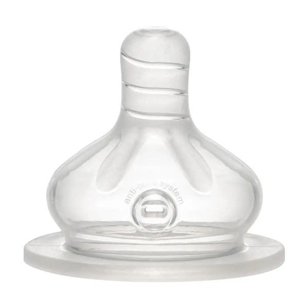 Соска силіконова Nip ортондонтична, з широким горлечком, 0+, швидкий потік, розмір L (330320) - Pampik
