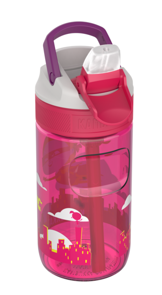 Поїльник Kambukka Lagoon Flying Supergirl, 400 мл, розовий (11-04015) - Pampik