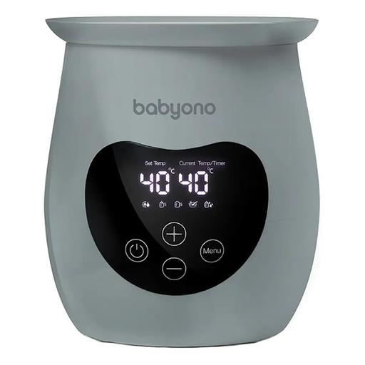 Электрический подогреватель BabyOno Natural 2 в 1 с дисплеем и функцией стерилизации, серый (968/02) - Pampik