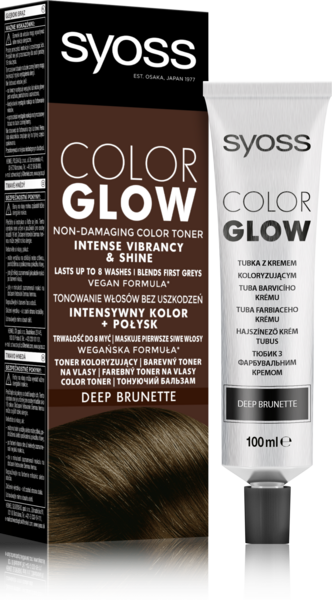 Тонувальний бальзам для волосся Syoss Color Glow, Насичений каштановий, 100 мл (2806381) - Pampik - 2
