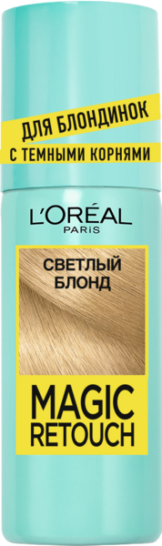 Тонирующий спрей для волос L'Oreal Paris Magic Retouch, тон светлый блонд, 75 мл - Pampik