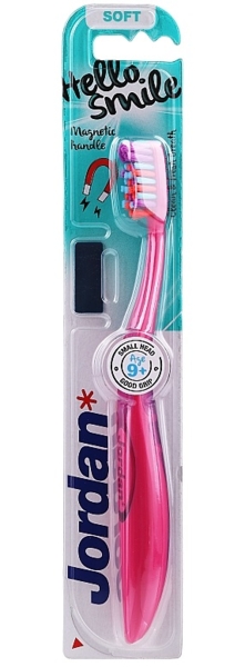 Зубная щетка Jordan Hello Smile, розовый - Pampik