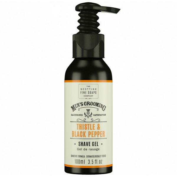 Гель для гоління Scottish Fine Soaps Men’s Grooming Thistle Black Pepper, 100 мл (93263) - Pampik
