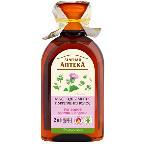 Масло для волос Зеленая Аптека Репейное, 250 мл - Pampik