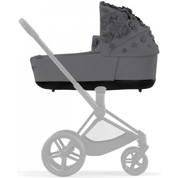 Люлька Cybex Priam Lux Simply flowers grey, сірий (522000941) - Pampik - 4