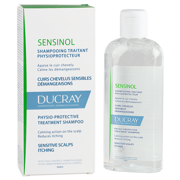 Лечебный шампунь Ducray Сенсинол с противозудным действием, 200 мл (226926) - Pampik