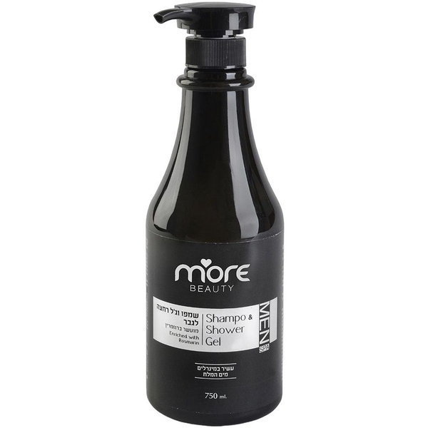Шампунь та гель для душу для чоловіків More Beauty, 750 мл - Pampik