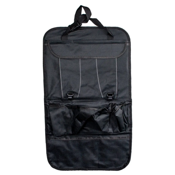 Органайзер на спинку сиденья авто Supretto, 38х61 см, черный (4710) - Pampik - 2