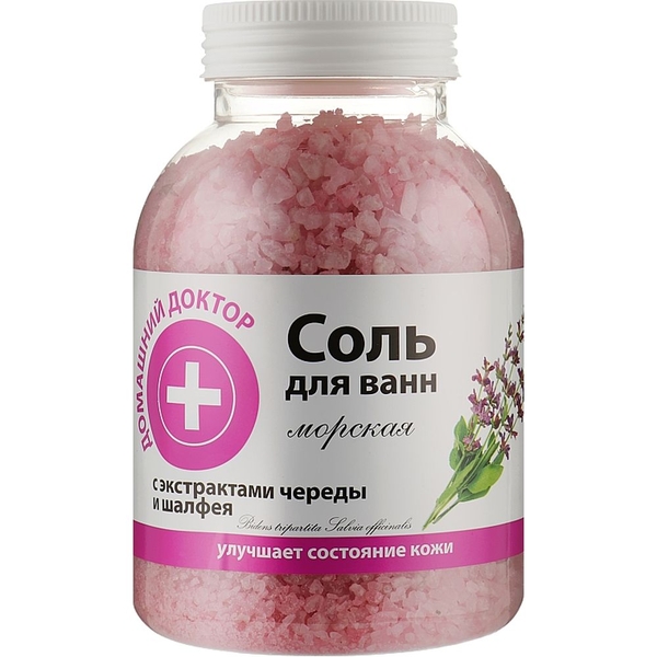 Сіль для ванн Домашний Доктор з чергою та шавлією 1 кг - Pampik