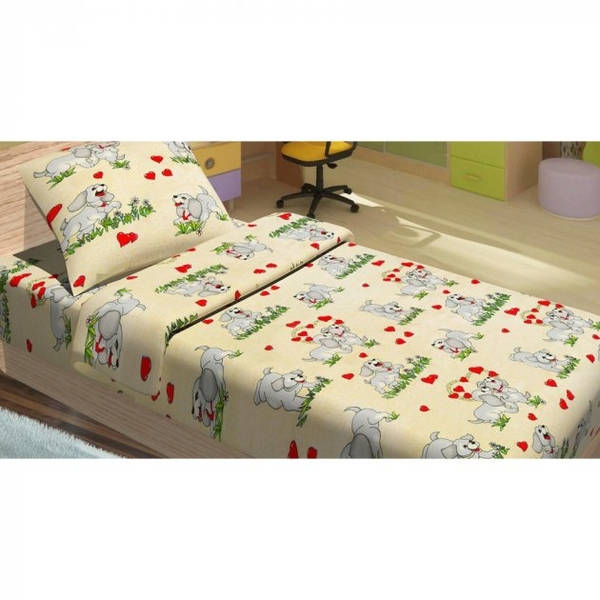 Детское постельное белье для младенцев Lotus DoGi, ранфорс, бежевый, 3 предмета (2000008479493) - Pampik