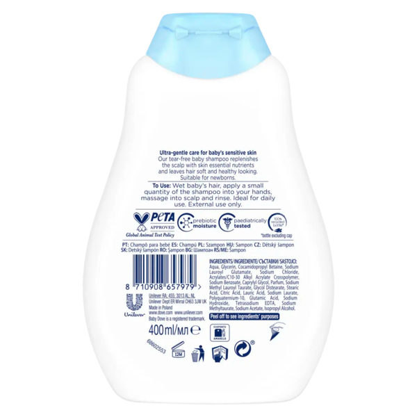 Дитячий шампунь Dove Baby Інтенсивне зволоження, 400 мл - Pampik - 2