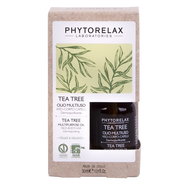 Многофункциональное масло Phytorelax Vegan&Organic Tea Tree SOS для лица, тела и рук 30 мл (6022302) - Pampik