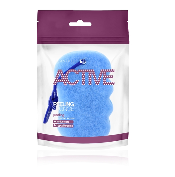Губка для душа Suavipiel Active, блакитний, 1 шт. - Pampik