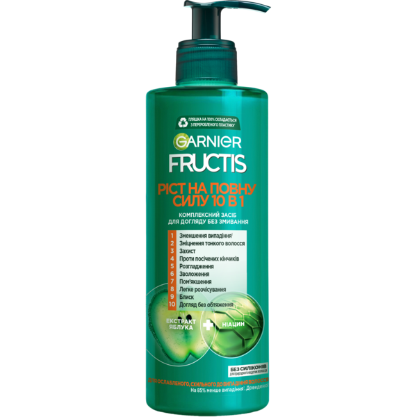 Комплексний засіб для волосся Garnier Fructis Ріст на повну силу, 400 мл - Pampik