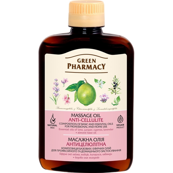 Масло массажное Зеленая Аптека Антицеллюлитное 200 мл - Pampik