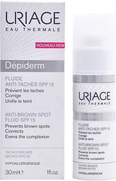 Емульсія для обличчя і тіла Uriage Dépiderm Fluide Anti-Taches SPF 15, проти пігментації, 30 мл - Pampik - 2