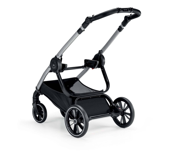 Універсальна коляска 2 в 1 CAM Techno Soul рама срібна, чорна (805T/V94/970/500K) - Pampik - 9
