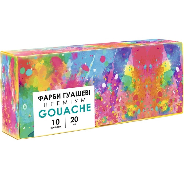 Краски гуашевые Школярик Genius, 10 цветов (301115004-UA) - Pampik