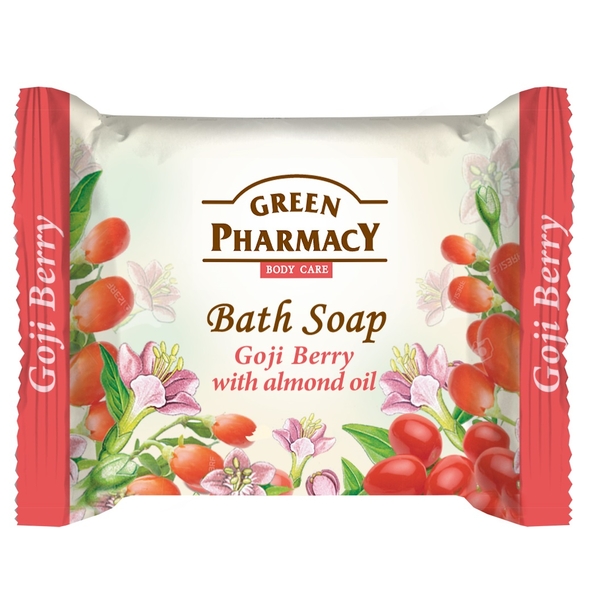 Мыло Зеленая Аптека Bath soap Goji berry with almond oil, 100 г - Pampik