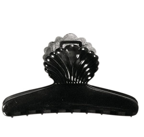 Зажим для волос Titania пластмассовый, 8 см, черный, 2 шт. (8022-2 B) - Pampik