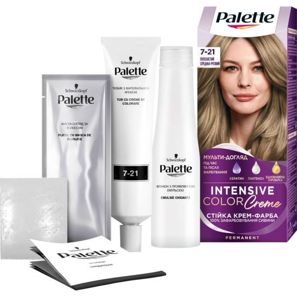 Краска для волос Palette ICC 7-21 пепельный средне-русый 110 мл (2805409) - Pampik - 2