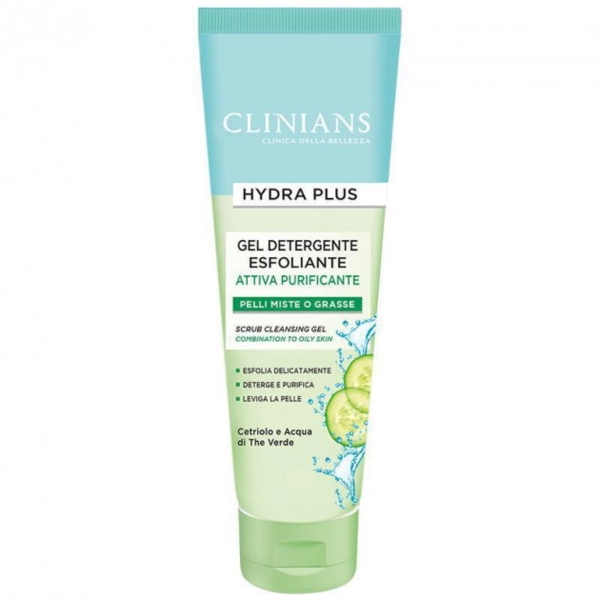 Очищающий гель-скраб для лица Clinians, 150 мл - Pampik