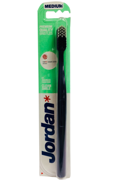 Зубна щітка Jordan Clean Smile, чорний - Pampik
