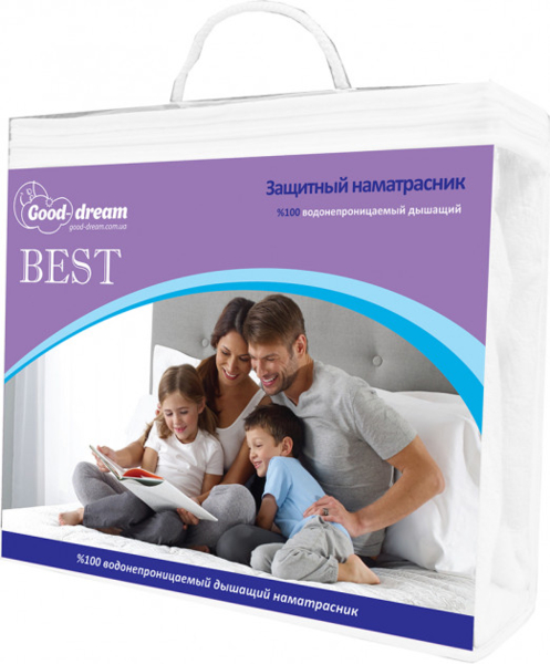 Наматрасник Good-Dream Best, водонепроницаемый, 120х60 см, белый (GDBESTE060120) - Pampik