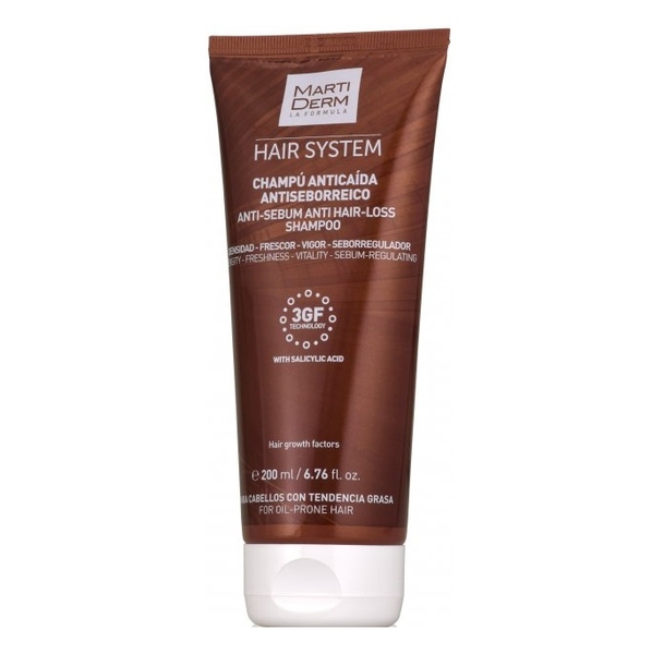 Шампунь Martiderm Антисеборейный от выпадения волос, 200 мл - Pampik