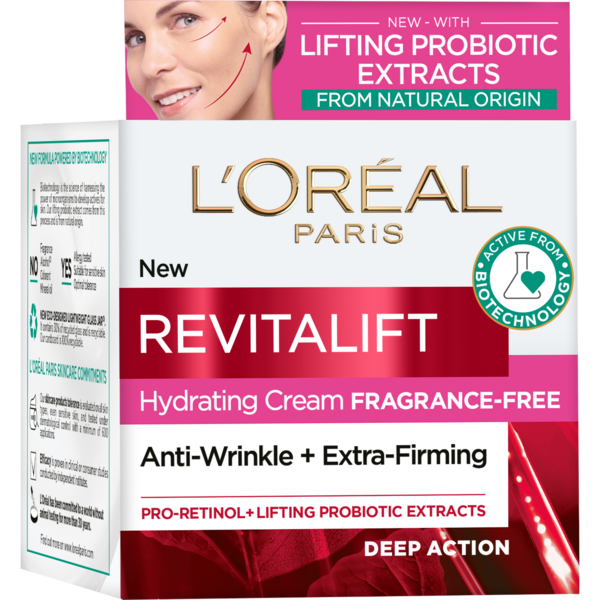 Денний зволожувальний крем-догляд L'Oreal Paris Revitalift для розгладження шкіри обличчя та проти зморщок, 50 мл (AA271500) - Pampik - 3