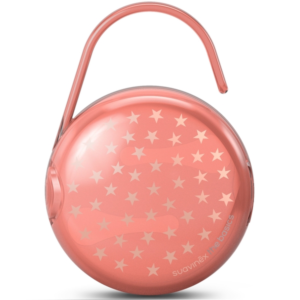Футляр для пустушки Suavinex Basics, рожевий (307631/2) - Pampik