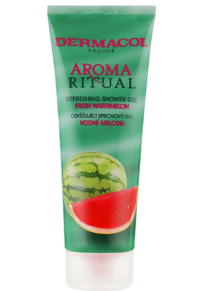 Гель для душу Dermacol DC Body Aroma Ritual освіжаючий, свіжий кавун, 250 мл (9385) - Pampik