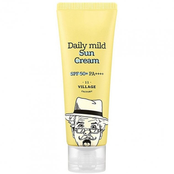 Сонцезахисний крем Village 11 Factory Daily Mild, SPF 50, 50 мл - Pampik