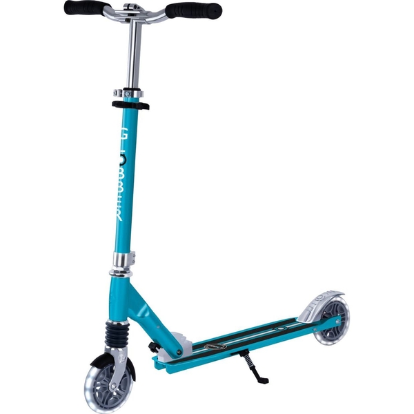 Самокат Globber Flow element comfort lights, колеса с подсветкой, голубой (727-301) - Pampik