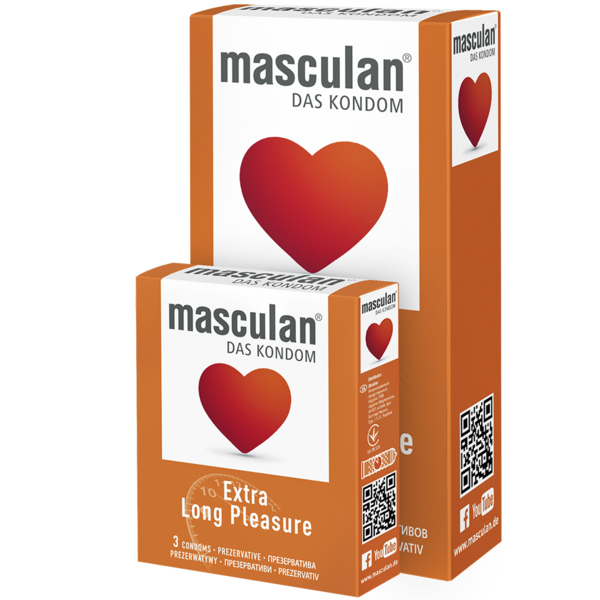 Презервативи Masculan Extra Long Pleasure, що продовжують насолоду, 3 шт. - Pampik - 2