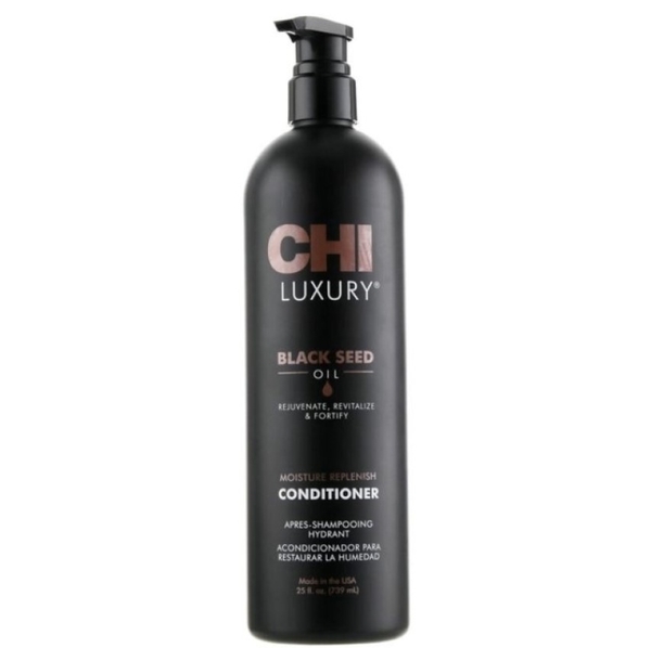 Кондиціонер для волосся CHI Luxury Black Seed Moisture Replenish Conditioner, 739 мл - Pampik